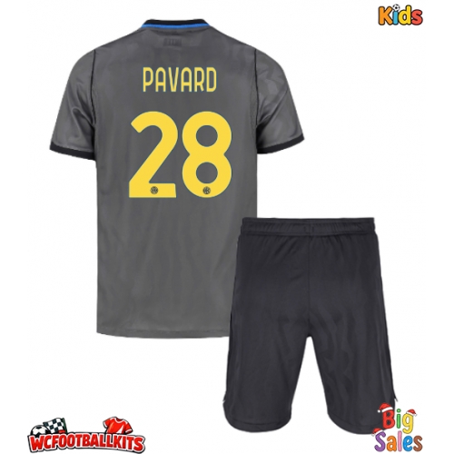 Inter Milan Benjamin Pavard #28 Replica Third Stadium Kit for Kids 2026-27 Short Sleeve (+ pants)